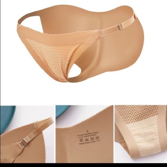 Beige Women Sponge Padded Push Up Panties Butt Lifter - Picture 5 of 9